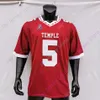 Maglie di calcio Temple Owls Jersey Football NCAA College Travon Williams Zack Mesday Ryquell Armstead Bryant Dogbe Matakevich Anderson Wilkerson Reddick