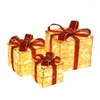 Decorações de Natal 3 PC/Set Gift Box Store Super Scene decoração