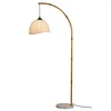 Golvlampor vintage blommande lampa trä nordisk marmor sängkant stativ lampskärmslampan wohnzimmer modern dekoration