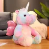 30cm Yeni Unicorn Peluş Bebek Sevimli Renkli Fil Peluş Çocukların Arkadaş Doğum Günü Hediye Fabrikası Stokta Toptan Satış