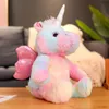 30 cm Nouvelle licorne en peluche poupée mignonne colorée d'éléphant en peluche de compagnon de compagnie pour enfants cadeau d'anniversaire en gros en gros en stock