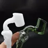 Commercio all'ingrosso 14mm 18mm maschio femmina spesso inebriante teschio vetro bruciatore a nafta ciotola colorato secchio Banger chiodo per vetro dab Rig bong narghilè