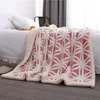 Cobertores Espessados Dupla Camada Jacquard Cobertor Inverno Quente Sherpa Veludo Escritório/roupa de cama