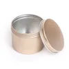 Storage Bottles Jars 12pcs24pcs Pack 100ml Round Empty Aluminum Jar Tea Package Box Sundry Kitchen Seasoning Pot Gold Silver Black Containers 221028