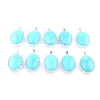 Pendant Amazonite Gem Stone Egg Shape Bead Pendant Halsband Reiki Healing Women Jewelry N3328