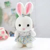 30/40 / 50cm kawaii oreilles longues lapin toys toys mignonnes mignonnes mignonnes de lapin à la jupe de lapin poupées en peluche pour les enfants