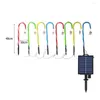 Solar energia plug-in lâmpada economia de energia de Natal Luzes de cana-de-Natal Grenn para o jardim do jardim jardim de jardim de jardim