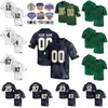 NCAA College Football University 87 Michael Mayer Jersey 4 Kevin Austin Jr 17 Jack Coan 23 Kyren Williams 12 Tyler Buchner 25 Chris Tyree Team Navy Blue White Green