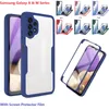 Silicon 360° Double Side Cases For Samsung Galaxy A13 A10s A20s A52s A50 A20 A30 A12 A21s M12 M22 A22 M32 A32 Case Film Screen Protector Bumper Cover