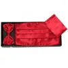 Belts 2022 Wide Elastic Wedding Sash Belt Stretch Cummerbunds Set Bowtie Hanky