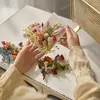 Decoratieve bloemen kunstmatig gedroogd handgemaakt diy materiaalpakket gemengde productiekaart verjaardag cadeau ideeën bloem