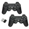 Game Controllers 20ce USB draadloze dubbele handgreepcontroller Joystick Vibration Joypad Console Pad Gamepad voor pc