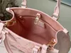 Projektant luksusowy Onthego PM TOTE Bag M46168 Aurora Pink Crossbody Ramię 7A Najlepsza jakość