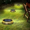 2 pz/lotto LED luce solare per prato luci esterne impermeabili terra fai da te giardino domestico gradini paesaggio passerella decorazione