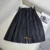 Saias moda feminina saia tendência combinando náilon invertido triângulo designer saias de alta qualidade vestidos preto cor tamanho s-l wlho