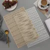 Tafelmatten gebogen rechthoek PVC Placemat Licht Luxe Westelijke warmtebestendige moderne minimalistische mat vaste kleur