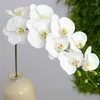 Dekorativa blommor Real Touch Butterfly Orchid Artificial Flower Letax övergripande blommor för bröllop