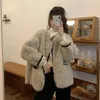 Women's Fur 2022 Women Winter Faux Warm Coat Vintage Long Sleeve Female Korean White Thick Elegant Chic Mink Coats