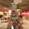 ديكورات عيد الميلاد شجرة Topper Stars 9.84 بوصة نجمة للمعادن الداخلية مع قاعدة حلزونية بيت لحم 3D