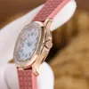 Стильные женские механические часы с 9015-Cal324 Super Movement Automatic Chain 35,6 мм кольцо рот хрустальный алмаз