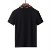 Mode Polo Mann Herren Polos Poloshirt Top T-Shirt Kurzarm T-Shirts Designer Lose T-Shirts lässig schwarz weiß T-Shirt Luxe schlichte T-Shirts für Männer M-3XL#375