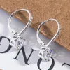 Boucles d'oreilles pendantes CZ mode élégante femme en laiton avec levier arrière cerceau classique polyvalent pour les femmes bijoux cadeaux de fête