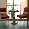 Housses de chaise noël pin Branches fleur rouge Plaid couverture salle à manger Spandex Stretch siège maison bureau décor bureau étui ensemble