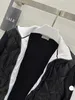 브랜드 디자이너 여성 다운 자수 완장 다운 재킷 2022 새로운 스탠드 업 칼라 니트 스웨터 탑 의류