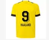 Jerseys REUS 21 22 23 4ème Dortmund Soccer Jersey Fans Joueur 2022 2023 Chemises de football Bellingham Hommes Enfants Reyna Brandt Emre Can Haller