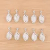 Pendentifs en pierre naturelle perles cristal breloque en forme d'oeil de cheval pour collier bijoux accessoires faisant N3245