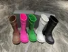 mens womens unisex EVA rain boots chunky platforms boot black women shoes