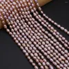 Perles d'eau douce naturelle perle violet riz forme 4-5mm 36cm bricolage pour la fabrication de bijoux colliers accessoires Bracelet boucles d'oreilles