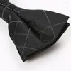 Bow Ties 2022 Fashion Tie For Men Casual All-match Butterfly Double Layer Bow-tie Bowtie Black Brands