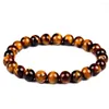 Strand Tiger Eye Love Brand Buddha Bracciali Braccialetti Corda elastica Catena Pietra naturale Amicizia per gioielli da donna e da uomo