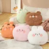 42cm yastık peluş oyuncak kawaii ayı/tavşan/domuz/kaplan/kurbağa yumuşak sevimli dostum doldurulmuş hayvan yastığı sevgilinin hediyesi çocuklar için kız