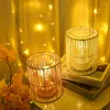 Table Lamps Iron Weave LED Lamp Night Lights Bedroom Study Home Decor Lantern Christmas Year Gift USB Battery Lighting