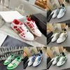 2022 Spring Designer Casual Sneakers Men's and Women's Fashion Outdoor Leather Shoes Skull Flat Coach Running Running