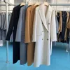 Cappotti di lana da donna Max Designer Cappotto termico Giacca di cashmere lunga spessa di lusso All Match Giacca a vento