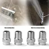 Car Washer 4pcs Pressure Surface Cleaner Nozzles Replacement Thread Type Tips Nozzle Tip 40 Degree 4000 PSI