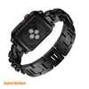 Klockor remmar för Apple Watch Band 45mm 44mm 42mm 41mm 40mm 38mm rostfritt stål Metall Smart Watch Strap Iwatch 8 7 6 5 4 3 2 6 SE7 SE6 Ersättare Watchbands
