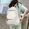 Rucksack, minimalistisch, einfarbig, Rucksäcke für Damen, Nylon, Schultaschen, Teenager, Mädchen, Studenten, lässig, Umhängetasche, Reiserucksack