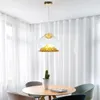 Hanger lampen Noordse stenen verlichting messing moderne led kroonluchter lampes suspendues avizeler hanglompen