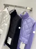 2023 Marka Tasarımcı Kadınlar Down Parkas İşlemeli Kol Bandı Aşağı Ceket Stand-Yaka Örme Kazak Üst Giyim Süslemeleri P Mektup
