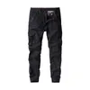 Pantaloni da uomo Cargo Uomo Militare Casual Cotone Multi-Tasche Pantaloni maschili Tinta unita Trekking all'aperto Viaggio Lavoro MA423