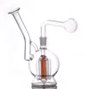 14mm joint Glass oil burner Bong Smoking Water Pipe 6arm perc Recycler Dab Straw Oil Rigs with Male Oil Burner Pipe