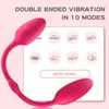 Sex toys masager Masseurs électriques Lance vibrante Télécommande 10 Vitesses Double Tête Saut Oeuf Bullet Gode Vibrateur Anal Butt Plug Jouets Adultes Pour 53EG