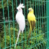 Estatuetas decorativas de 25cm / 35cm de simulação Parrot Parrot Creative Feather Lawn Ornament Animal Bird Pird Outdoor Garden Party Prop Decoration
