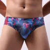 Mutande Slip da uomo Lingerie sexy Biancheria intima a vita bassa Stampa Traspirante Confortevole Bikini morbido Abbigliamento maschile Estate