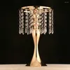 Titulares de vela Stainlee Steel Gold Silver Flowers Holder com Tassel Candlestick mesa de mesa ornamento em casa decorações de casamento presente