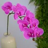 Dekorativa blommor Real Touch Butterfly Orchid Artificial Flower Letax övergripande blommor för bröllop